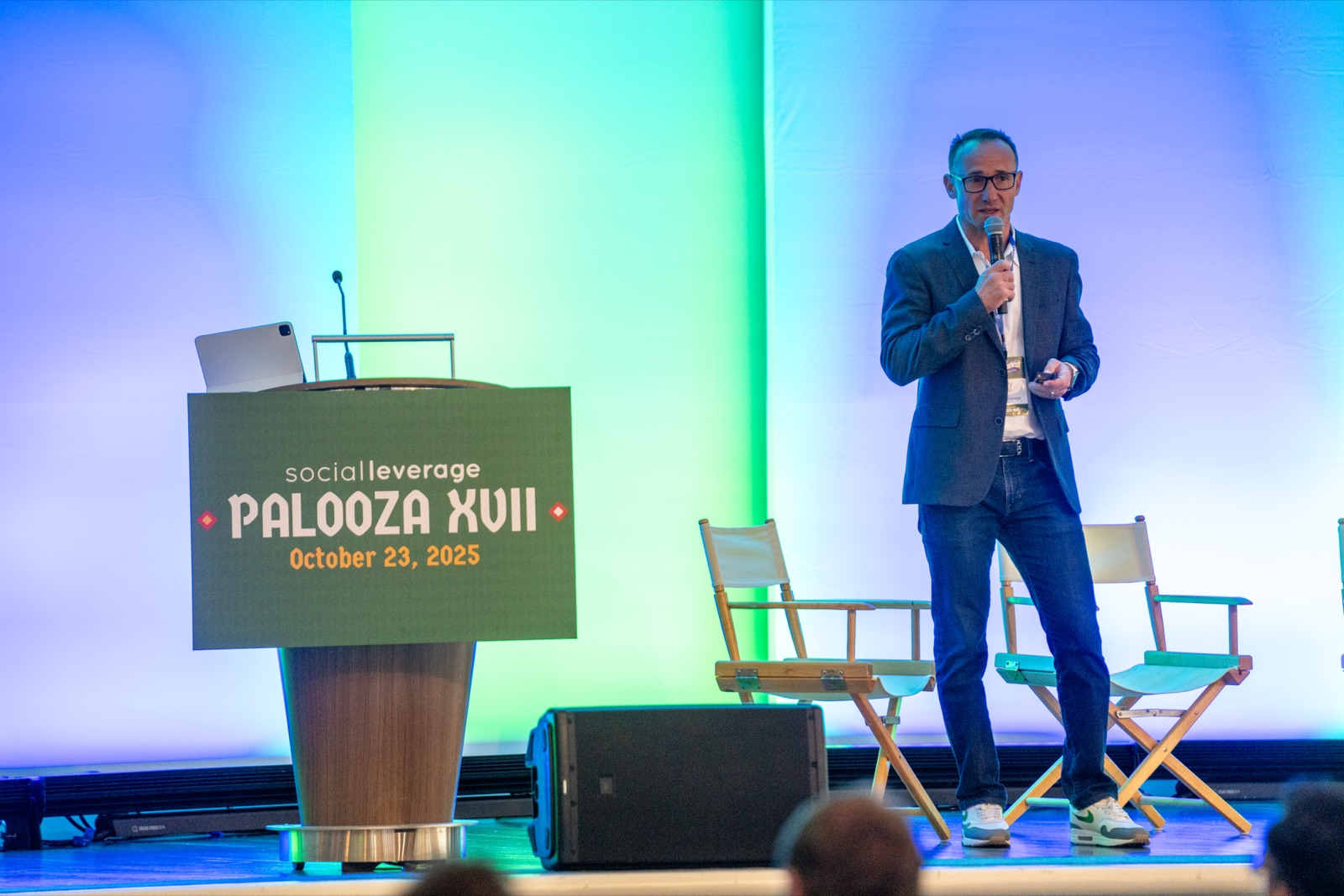 Palooza XVII stage with colorful lighting